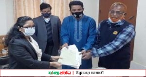 পৌর নির্বাচনে কাউন্সিলর পদে সাংবাদিক সেন্টুর মনোনয়ন দাখিল