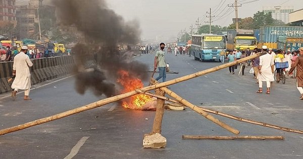 নারায়ণগঞ্জে হেফাজত-পুলিশ-বিজিবি সংঘর্ষে গুলিবিদ্ধ ২