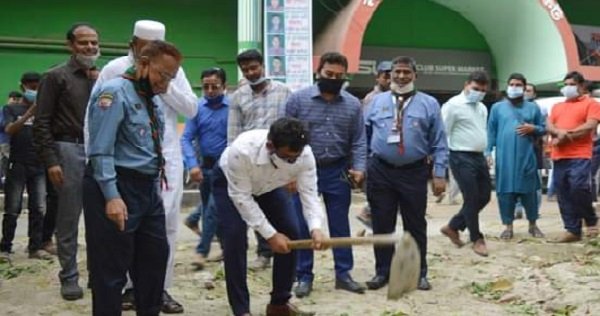 চাঁপাইনবাবগঞ্জ জেলা স্কাউটস এর ভবন নির্মাণ কাজের উদ্বোধন