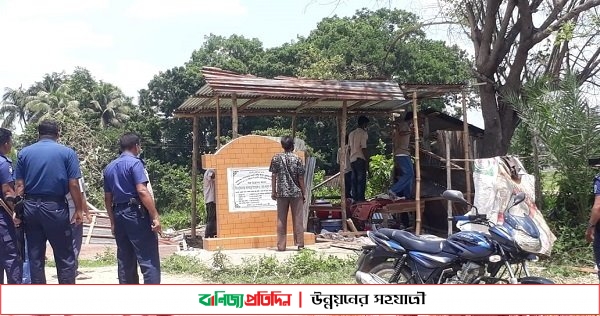 বাণিজ্য প্রতিদিনে সংবাদ প্রকাশের পর কমলগঞ্জে উচ্ছেদ অভিযান