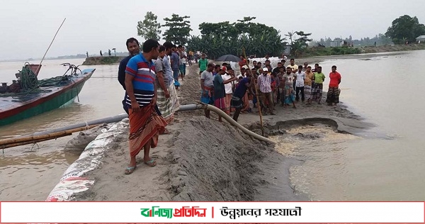 কুড়িগ্রামে উজানে ঢলে ৫০ চর গ্রাম প্লাবিত