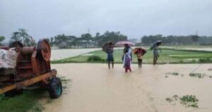 চায়না ইকোনমিক জোনের পানিতে গ্রাম প্লাবিত