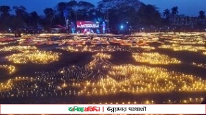 নড়াইলে লাখো মোমবাতি জ্বালিয়ে ভাষা শহীদদের স্মরণ 