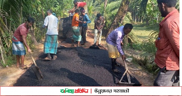 লক্ষ্মীপুর টুমচরে রাস্তা নির্মাণে ব্যাপক অনিয়মের অভিযোগ