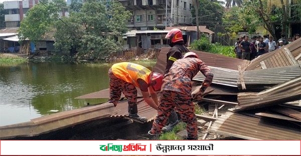 ব্রাহ্মণবাড়িয়ায় স্কুল ঘর ভেঙ্গে শিক্ষার্থী আহত