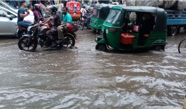 টানা বৃষ্টিপাত ও পাহাড়ি ঢলে সিলেট শহরে বন্যা