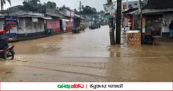 টানা বৃষ্টিতে ঝিনাইগাতির ১১ গ্রাম প্লাবিত