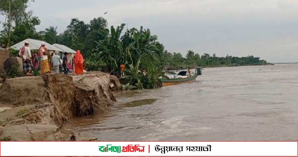 বগুড়ায় হু হু করে বাড়ছে যমুনার পানি