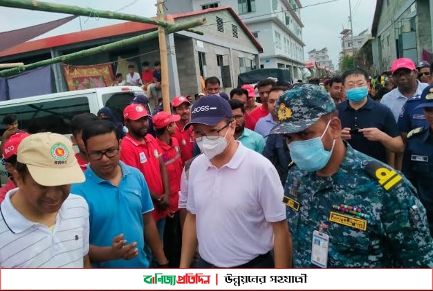 বৈরী আবহাওয়ায় ভাসানচরে আটকা চীনের রাষ্ট্রদূত লি জিমিং