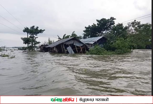 সুনামগঞ্জে পানি কখনো বাড়ে, কখনো কমে