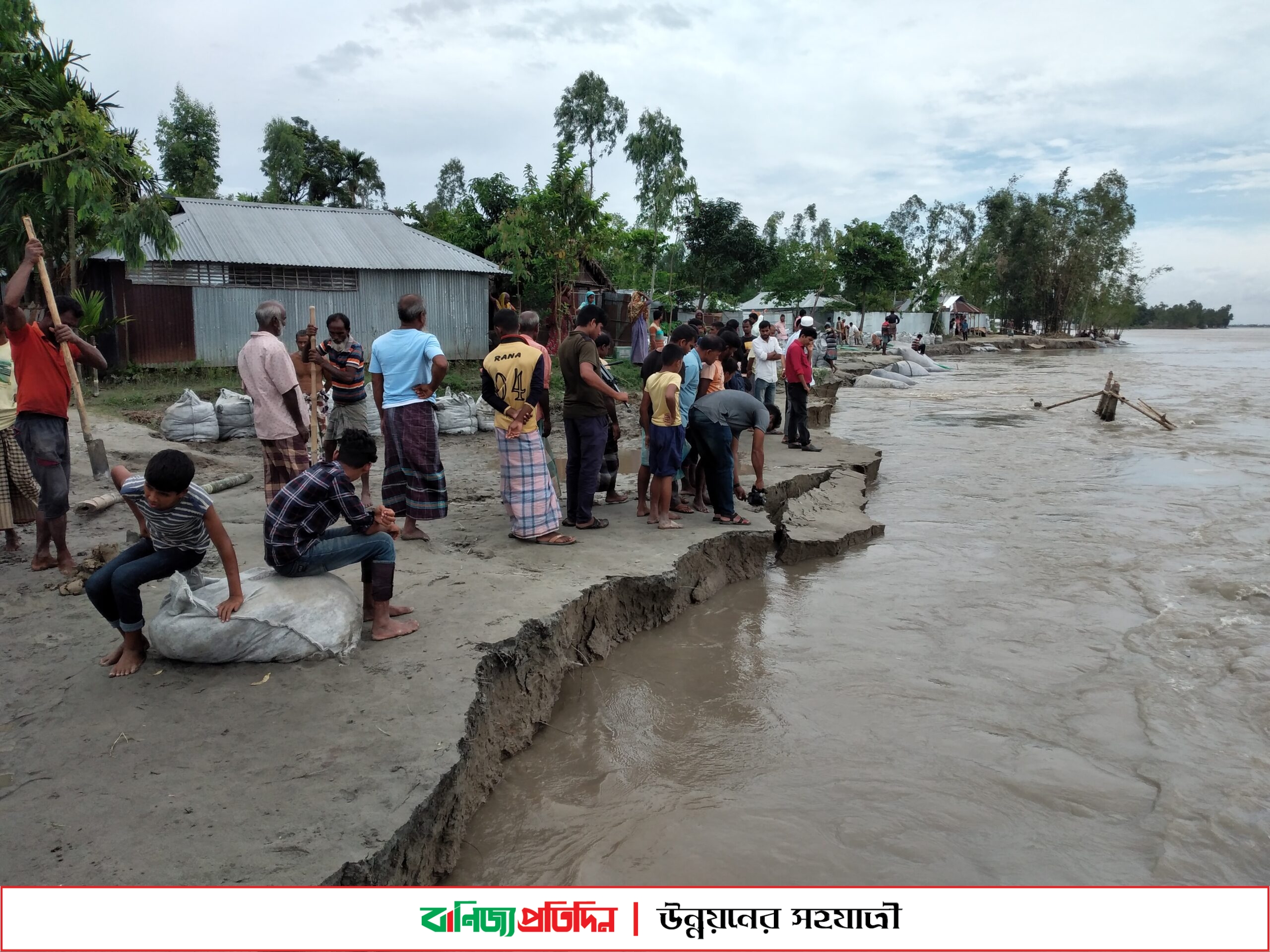 তিস্তায় তীব্র ভাঙনে দিশেহারা মানুষ