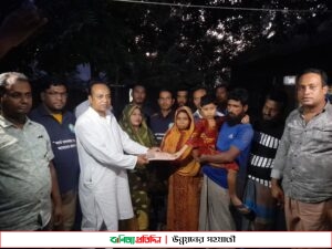 ক্যান্সার আক্রান্ত খাদিজার পাশে আলোর দিশারী মানবসেবা সংগঠন