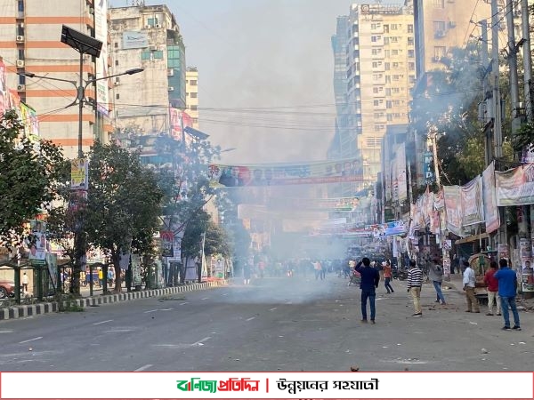 নয়াপল্টনে বিএনপি-পুলিশ সংঘর্ষ