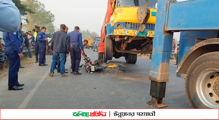 সিরাজগঞ্জে ট্যাংক চাপায় মোটরসাইকেল আরোহী নিহত