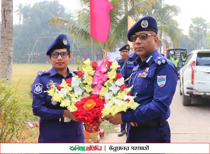 খুলনা রেঞ্জ ডিআইজির নড়াইল জেলা পরিদর্শন