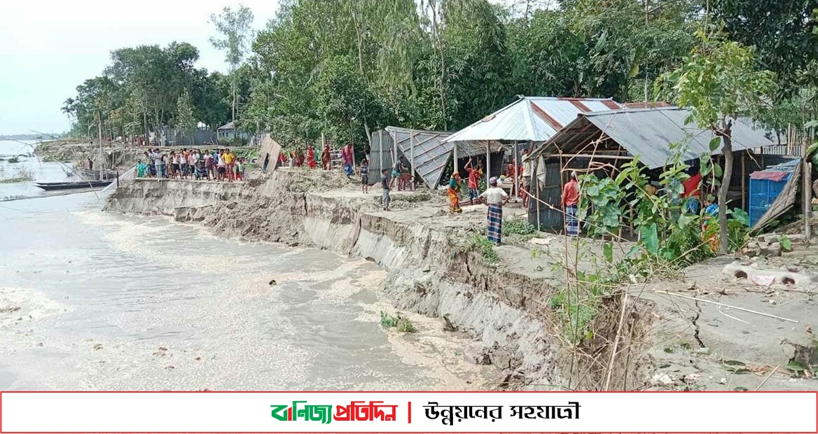 তিস্তা-ব্রহ্মপুত্রের ভাঙনে স্বস্তি ছিলো না নদী পাড়ের বাসিন্দাদের