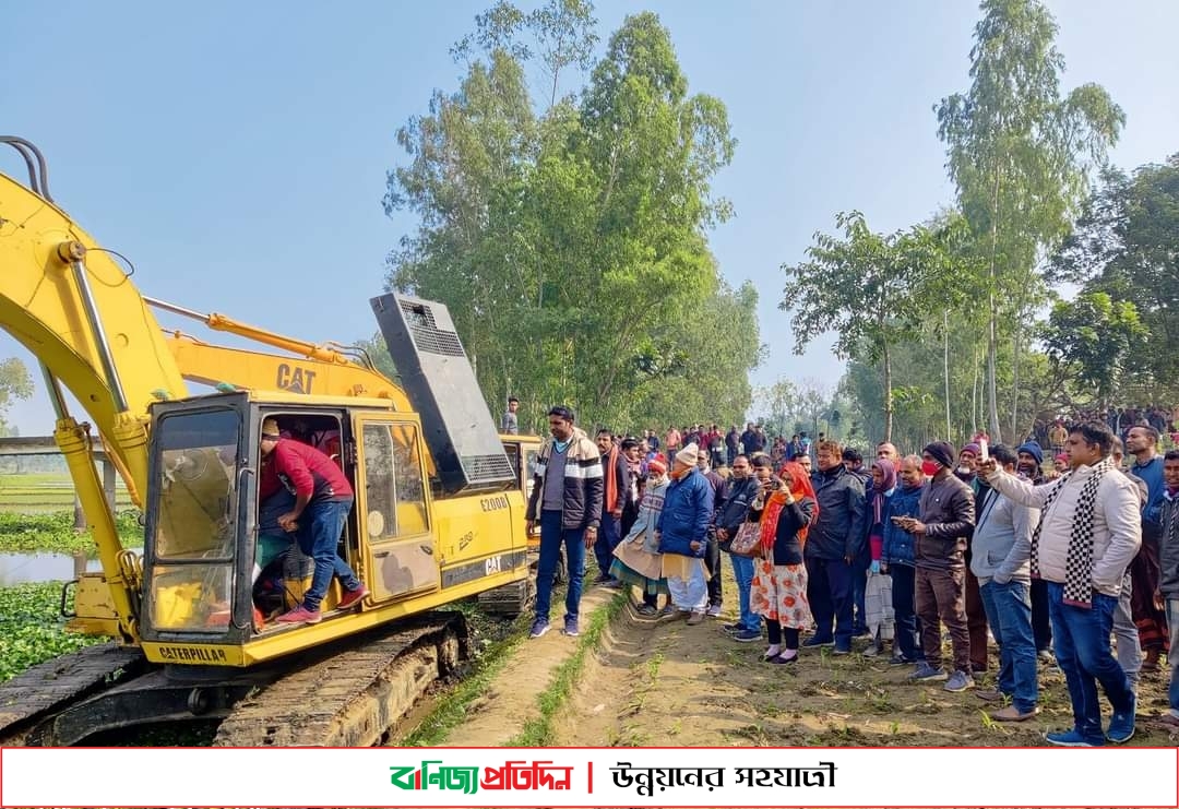 খানসামায় বেলান নদী খনন শুরু: কৃষকদের ভাগ্য বদলের আশা