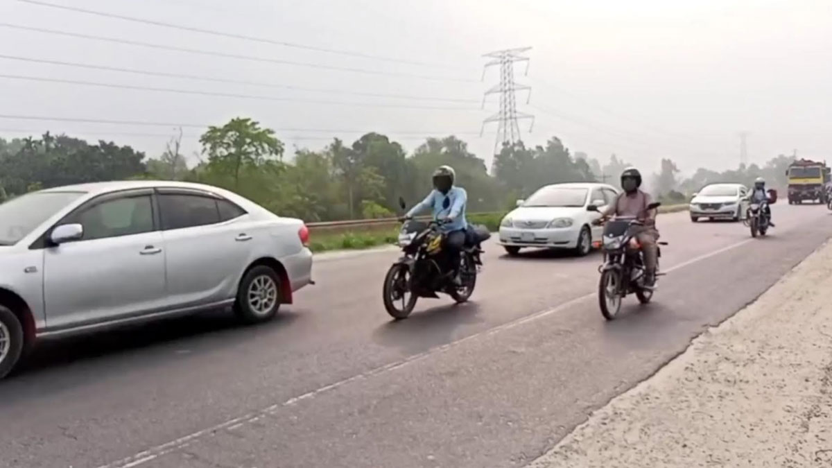 বঙ্গবন্ধু সেতু মহাসড়কে বেড়েছে যানবাহনের চাপ