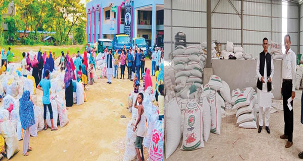 অপচনশীল প্লাস্টিক বর্জ্যকে অর্থে রূপান্তর করছে রাউজান পৌরসভা