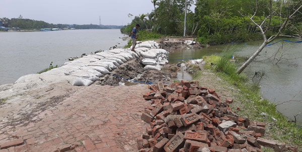 বাগেরহাটে রেমালের প্রভাবে ১২ কিলোমিটার বেরিবাঁধ ক্ষতিগ্রস্ত