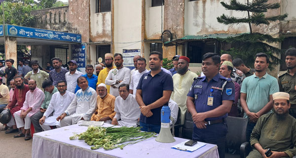 শ্রীপুর থানার কার্যক্রম শুরু, পুলিশকে জনগণের সেবক হিসেবে কাজ করার অনুরোধ