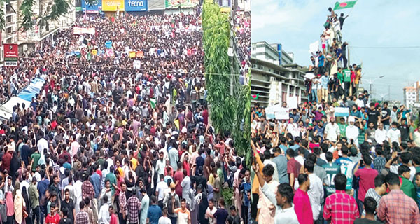 চট্টগ্রামে শিক্ষার্থীদের জনস্রোত