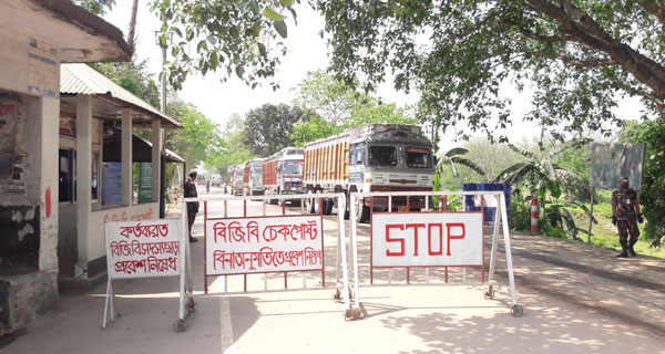 বুড়িমারী স্থলবন্দরে আমদানি-রপ্তানির গতি কম