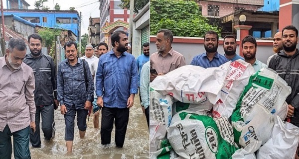 কুমিল্লায় বন্যাদুর্গতদের মাঝে ছাত্রশিবিরের ত্রাণ বিতরণ