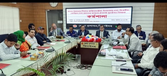 ঝিনাইদহে মানব পাচারের শিকার ব্যক্তিদের ট্রমা ইনফরমড সেবা বিষয়ক কর্মশালা