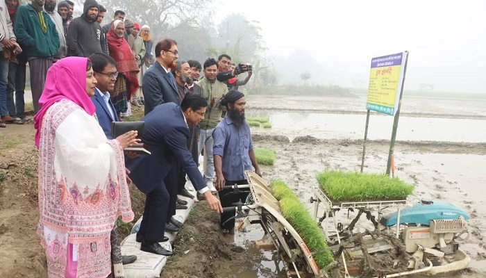 কুষ্টিয়ায় রাইস ট্রান্সপ্লান্টারের কার্যক্রম শুরু