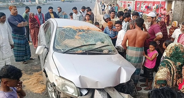 প্রাইভেটকারের নিয়ন্ত্রণ হারিয়ে ডিভাইডারে ধাক্কা, শ্যালক-দুলাভাই নিহত