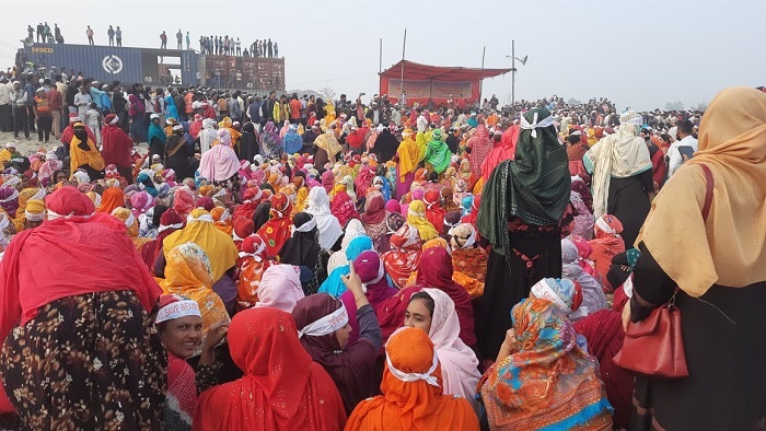 বেক্সিমকোর কারখানা খোলার দাবিতে শ্রমিকদের গণসমাবেশ